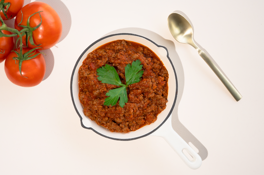 Beef Bolognese with High-Protein Grain Pasta