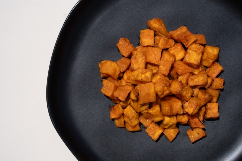 Roasted sweet potatoes